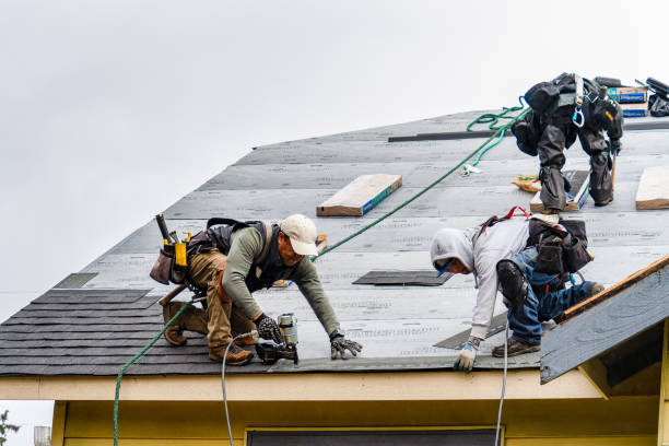 Professional Gutter Installation technician working in Strabane, PA